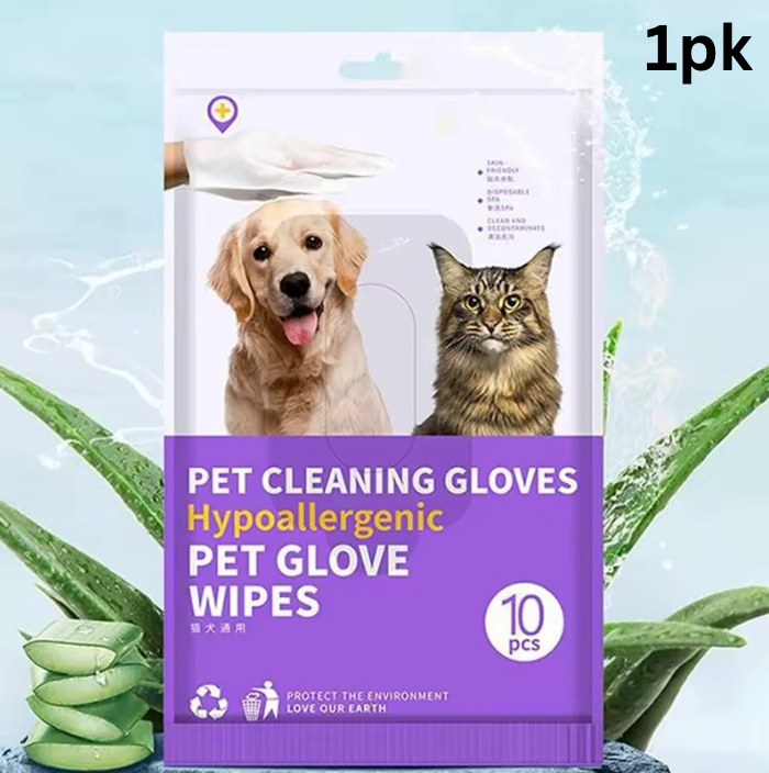 Pet Care Moisturizing Mitts - 1 Pack (10pcs)